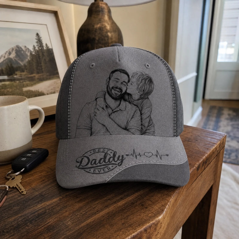 Custom Photo Hat, All Over Print Classic Cap - Personalized Father's Day Birtday Gifts For Dad, Grandpa - Strong Hearts Raise Strong Families