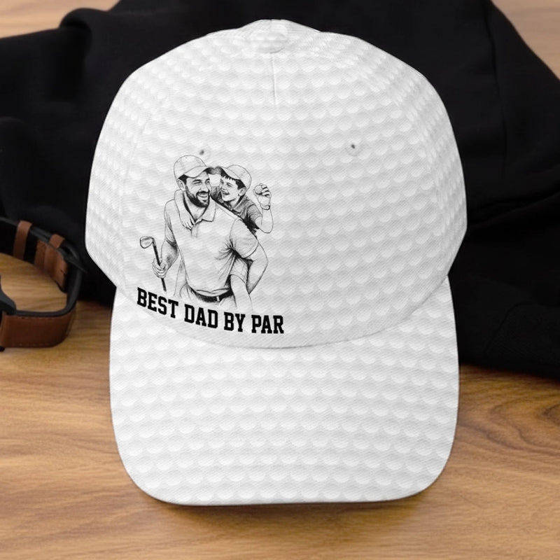 Custom Photo Hat, All Over Print Classic Cap - Personalized Father's Day Birthday Golf Gifts For Dad, Grandpa - Dad Life, Golf Life