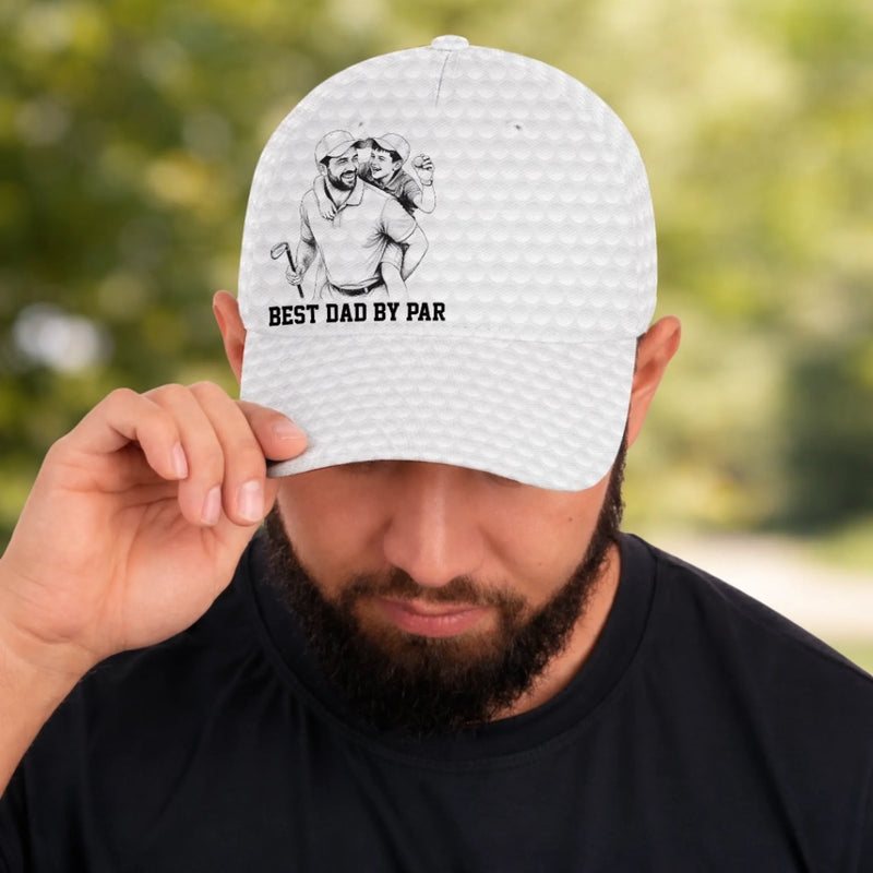 Custom Photo Hat, All Over Print Classic Cap - Personalized Father's Day Birthday Golf Gifts For Dad, Grandpa - Dad Life, Golf Life
