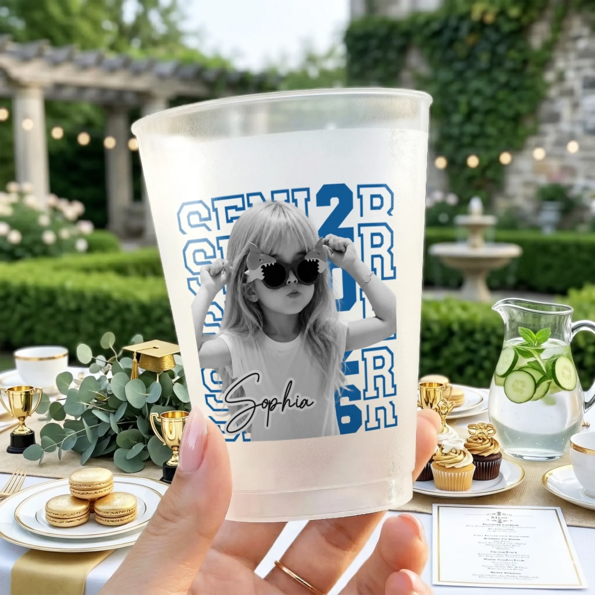 Custom Photo Graduation Cups - Personalized Graduation Gifts For Him, Her - Little Legend, Big Milestone
