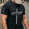 Custom T-Shirt - Personalized Father's Day Birthday Gifts For Dad, Grandpa - Man Of God