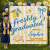 Custom Backdrop - Personalized Graduation Gifts For Him, Her - Serving Fresh Graduate Energy