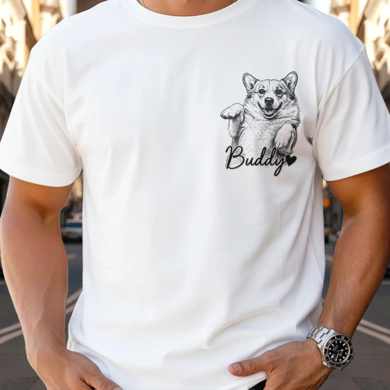 Custom Photo T-shirt, Hoodie - Personalized Father's Day Gifts For Dog Cat Lovers, Dog Dad And Mom, Cat Owners - Home Is Where Pets Are