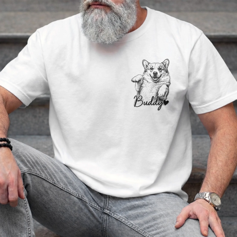 Custom Photo T-shirt, Hoodie - Personalized Father's Day Gifts For Dog Cat Lovers, Dog Dad And Mom, Cat Owners - Home Is Where Pets Are