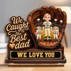 Custom 2-Layered Wooden Plaque - Personalized Father's Day Gifts For Dad, Grandpa, Baseball Lovers, Sports Fans, Sports Lovers - Baseball And Chill