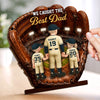 Custom 2-Layered Wooden Plaque - Personalized Father's Day Gifts For Dad, Grandpa, Baseball Lovers, Sports Fans, Sports Lovers - Home Runs And Good Times
