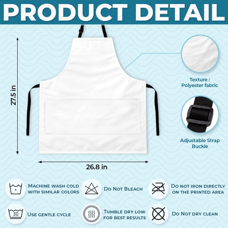 Custom Photo Apron With Pocket - Personalized Father's Day Birthday Gifts For Dad, Grandpa - Grilling With My Favorite People