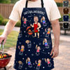 Custom Photo Apron With Pocket - Personalized Father's Day Birthday Gifts For Dad, Grandpa - Grilling With My Favorite People