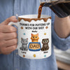 Custom 3D Inflated Effect Printed Mug - Personalized Father's Day Birthday Gifts For Cat Lovers, Cat Mom And Dad - Purr More Worry Less