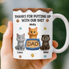 Custom 3D Inflated Effect Printed Mug - Personalized Father's Day Birthday Gifts For Cat Lovers, Cat Mom And Dad - Purr More Worry Less
