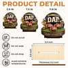 Custom 2-Layered Wooden Plaque - Personalized Father's Day Birthday American Football Gifts For Dad, Grandpa, Football Lovers, Sports Fans, Sports Lovers - Game Day Energy