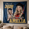Custom Photo Backdrop - Personalized Graduation Gifts For Him, Her - Congrats Never Looked This Glam