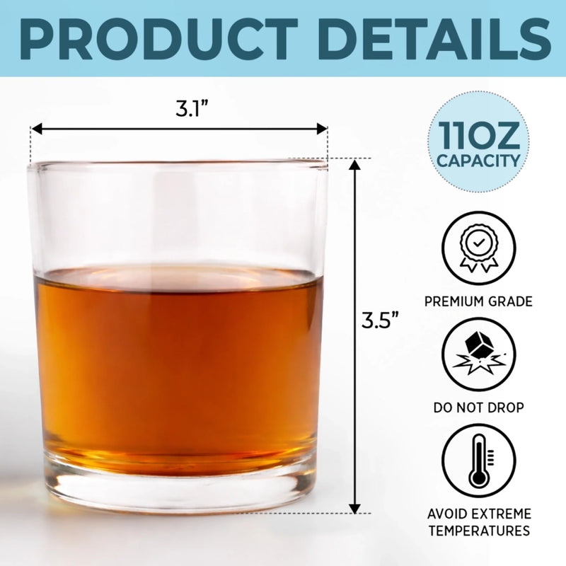 Custom Whiskey Glass - Personalized Father's Day, Baby Shower, Gender Reveal Gifts For New Dads, New Grandpas - Tiny Human Big Cheers