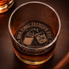 Custom Whiskey Glass - Personalized Father's Day, Baby Shower, Gender Reveal Gifts For New Dads, New Grandpas - Tiny Human Big Cheers