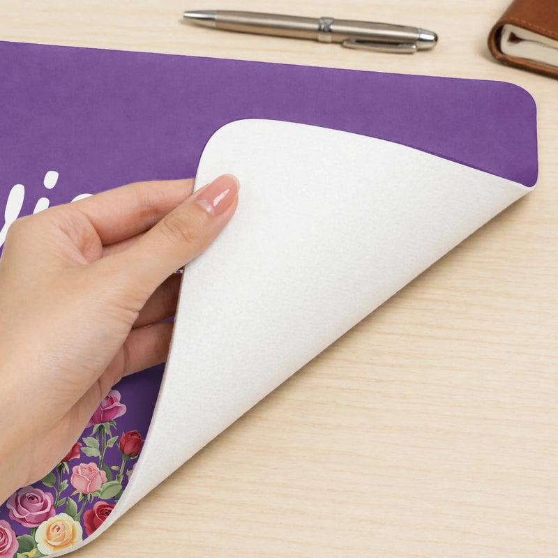 Custom Birth Month Flower Desk Mat - Personalized Birthday Gifts For Besties, Sisters, BFF, Family, Yourself - Living Life My Way