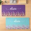 Custom Birth Month Flower Desk Mat - Personalized Birthday Gifts For Besties, Sisters, BFF, Family, Yourself - Living Life My Way