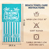 Custom Beach Towel - Personalized Summer Vacation And Travel Gifts For Teachers - Mentally Out Of Office