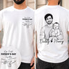 Custom Photo T-shirt - Personalized Father's Day, Baby Shower, Gender Reveal Gifts For New Moms, New Dads, New Parents - Rookie Dad, Pro Cuddler