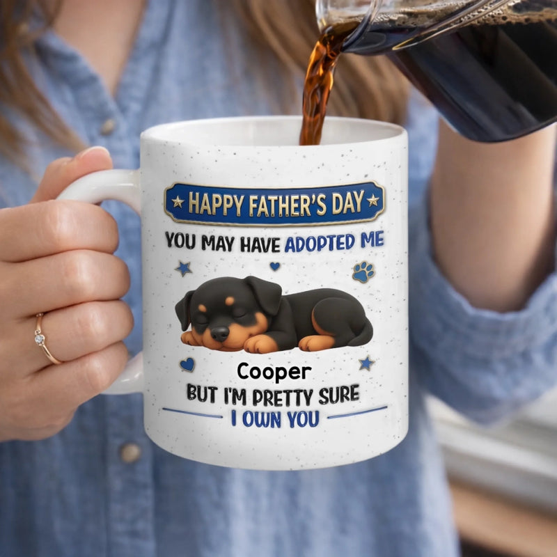 Custom 3D Inflated Effect Printed Mug - Personalized Father's Day Gifts For Dog Cat Lovers, Dog Dad And Mom, Cat Owners - Pawrenthood Has No Escape