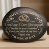 Custom Printed Rock - Personalized Anniversary Wedding Gifts For Husband And Wife, Him And Her - Love You More Every Anniversary