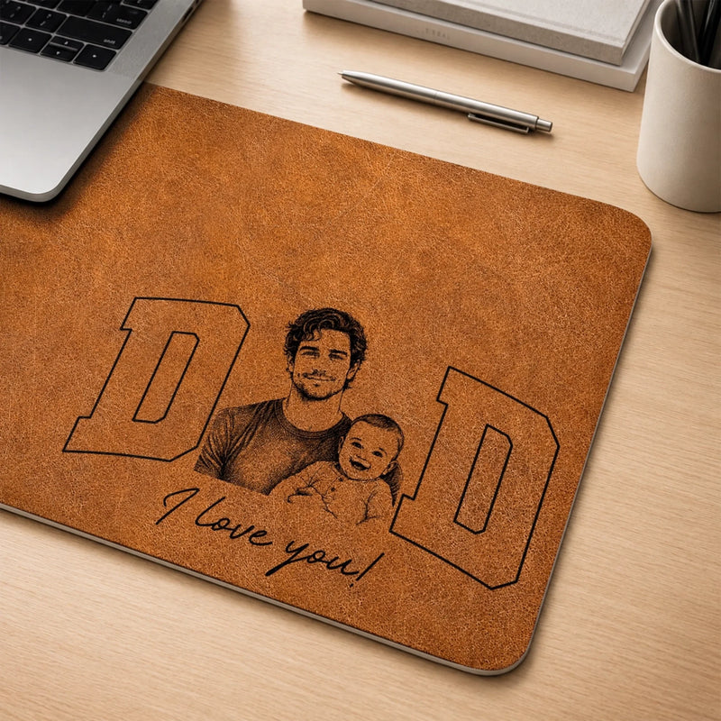 Custom Photo Desk Mat - Personalized Mother's Day, Father's Day Gifts For Mom, Grandma, Dad, Grandpa - Love Beyond Measure