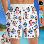 Custom Photo Tropical Hawaiian Aloha Men Beach Shorts - Personalized Father's Day Birthday Gifts For Dad, Grandpa - Strong Like Dad Everyday