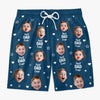 Custom Photo Tropical Hawaiian Aloha Men Beach Shorts - Personalized Father's Day, Summer Vacation And Travel Gifts For Dad, Grandpa - Family’s Favorite Hero