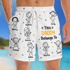 Custom Tropical Hawaiian Aloha Men Beach Shorts - Personalized Father's Day, Summer Vacation And Travel Gifts For Dad, Grandpa - Daddy Belongs To The Chaos Crew