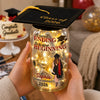 Custom Money Holder Mason Jar Light - Personalized Graduation Gifts For Him, Her - Graduation Glow With Purpose