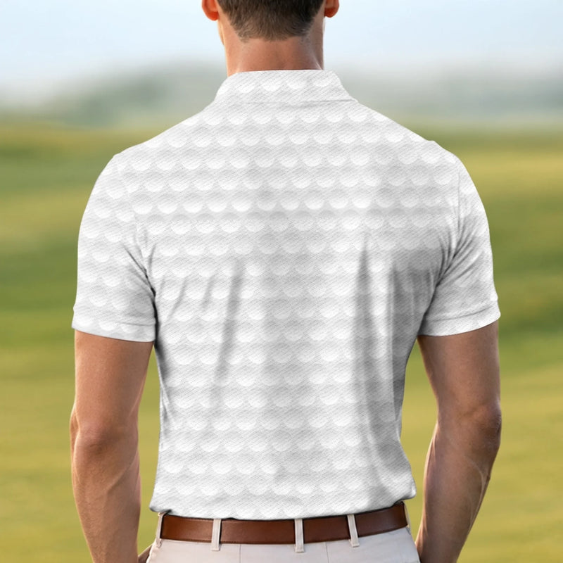 Custom Photo All Over Print Polo Shirt - Personalized Father's Day Birthday Golf Gifts For Dad, Grandpa - Life Is Better On The Course