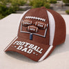 Custom Hat, All Over Print Classic Cap - Personalized Father's Day Birthday American Football Gifts For Dad, Grandpa, Football Lovers, Sports Fans, Sports Lovers - Weekend Game Day Energy