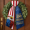 Custom Decorative Sash - Personalized America 250th Anniversary Gifts For Mom, Dad, Brother, Sister, Kids - Liberty Lives Here