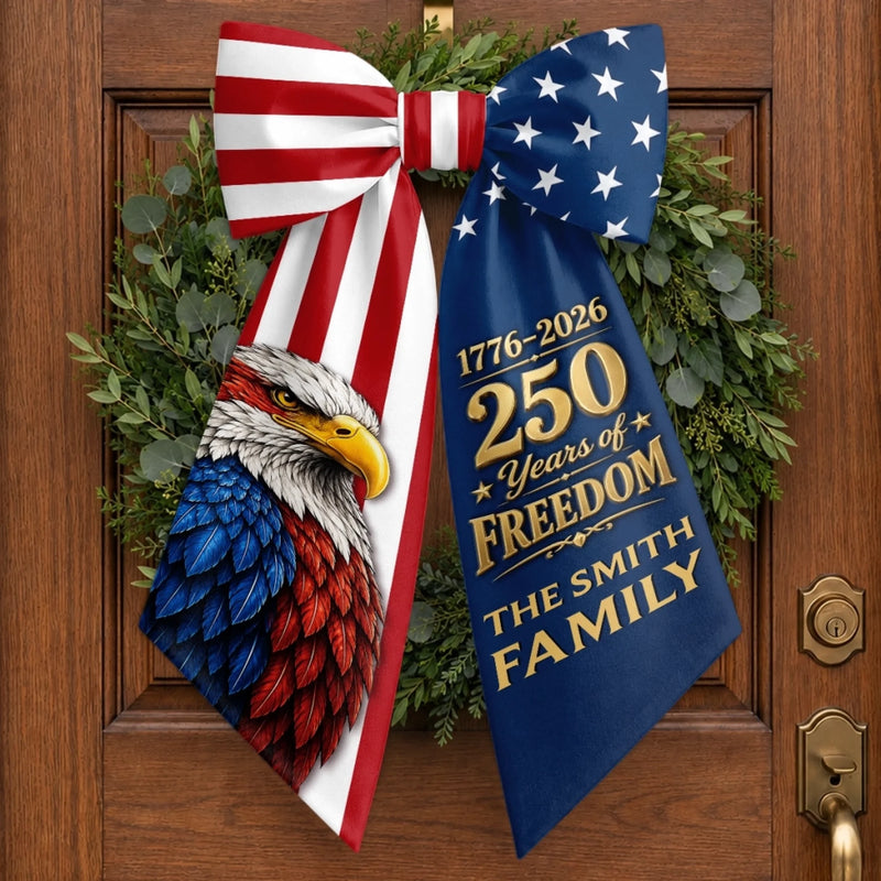 Custom Decorative Sash - Personalized America 250th Anniversary Gifts For Mom, Dad, Brother, Sister, Kids - Liberty Lives Here