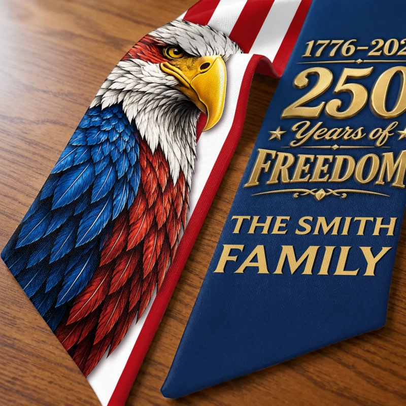 Custom Decorative Sash - Personalized America 250th Anniversary Gifts For Mom, Dad, Brother, Sister, Kids - Liberty Lives Here