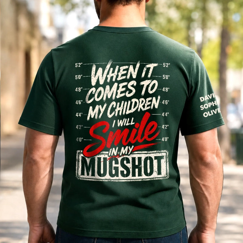 Custom Back Printed Shirt - Personalized Father's Day Birthday Gifts For Dad, Grandpa - Dad’s Love Lasts Forever