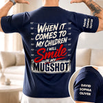 Custom Back Printed Shirt - Personalized Father's Day Birthday Gifts For Dad, Grandpa - Dad’s Love Lasts Forever