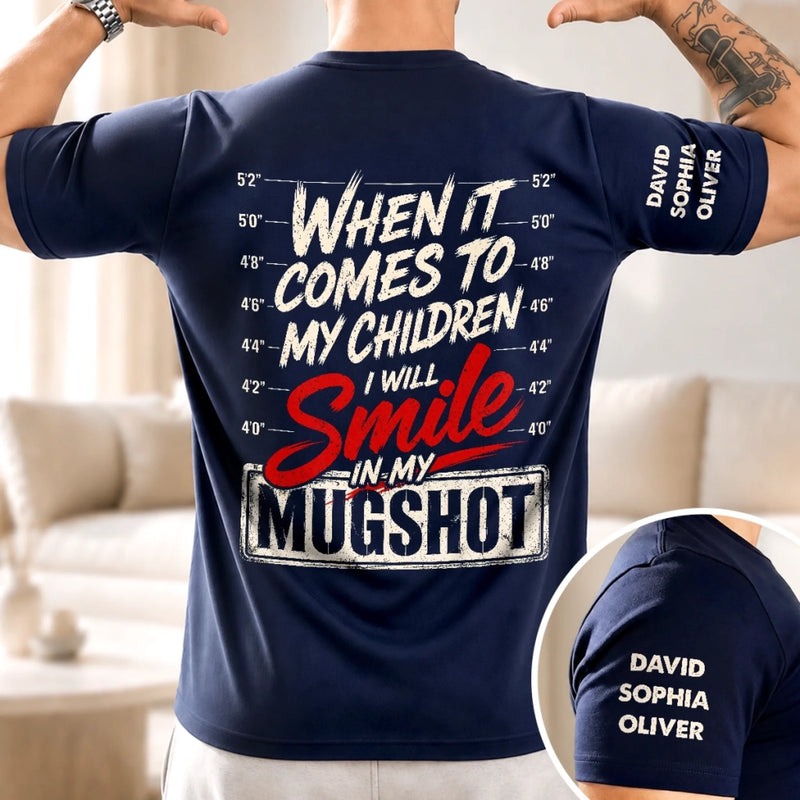 Custom Back Printed Shirt - Personalized Father's Day Birthday Gifts For Dad, Grandpa - Dad’s Love Lasts Forever