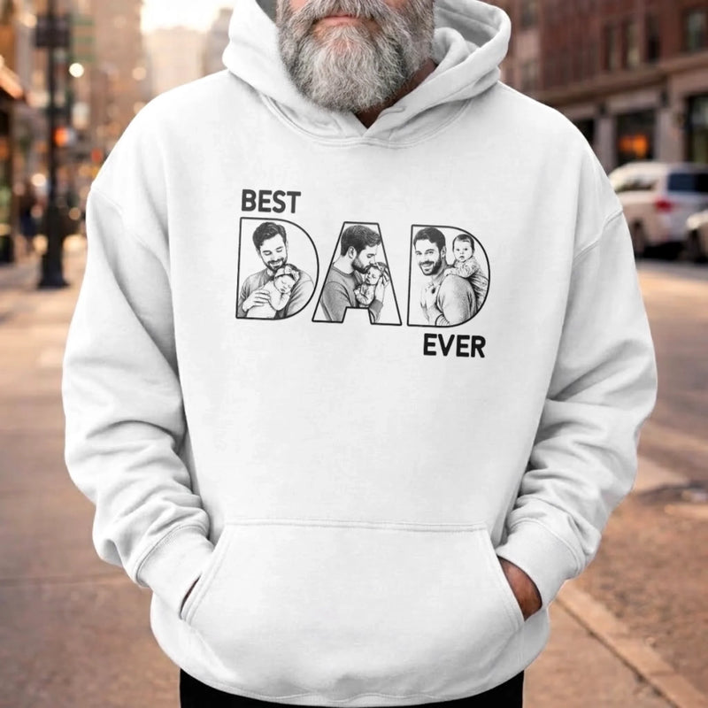 Custom Photo T-shirt, Hoodie - Personalized Father's Day Birthday Gifts For Dad, Grandpa - Best Dad In The World