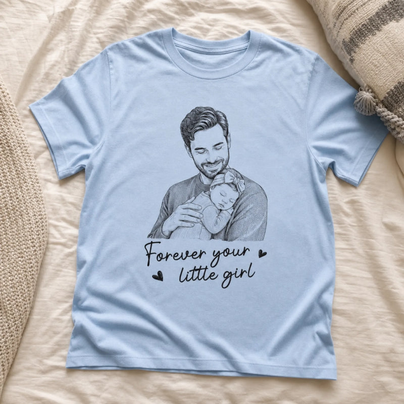 Custom Photo T-shirt, Hoodie - Personalized Father's Day Birthday Gifts For Dad, Grandpa - Family First Forever