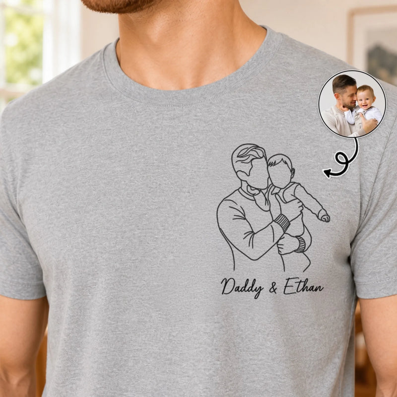 Custom Photo T-shirt, Hoodie - Personalized Father's Day Birthday Gifts For Dad, Grandpa - Dad’s Love Never Fails
