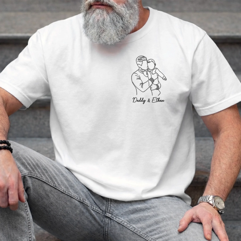 Custom Photo T-shirt, Hoodie - Personalized Father's Day Birthday Gifts For Dad, Grandpa - Dad’s Love Never Fails