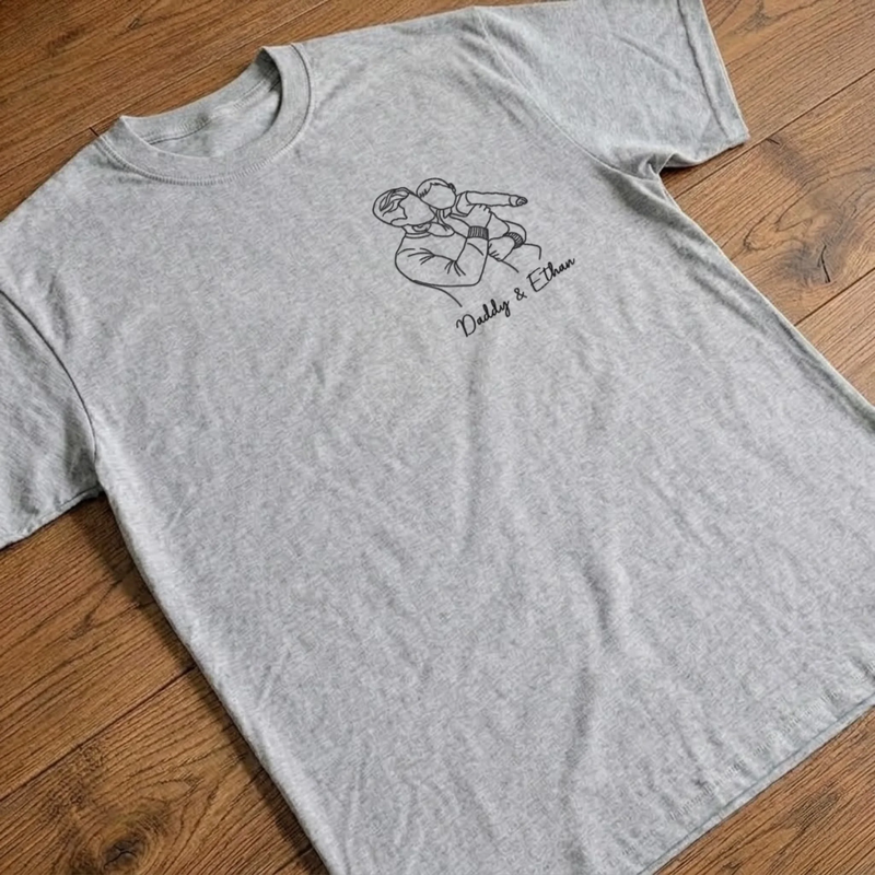 Custom Photo T-shirt, Hoodie - Personalized Father's Day Birthday Gifts For Dad, Grandpa - Dad’s Love Never Fails