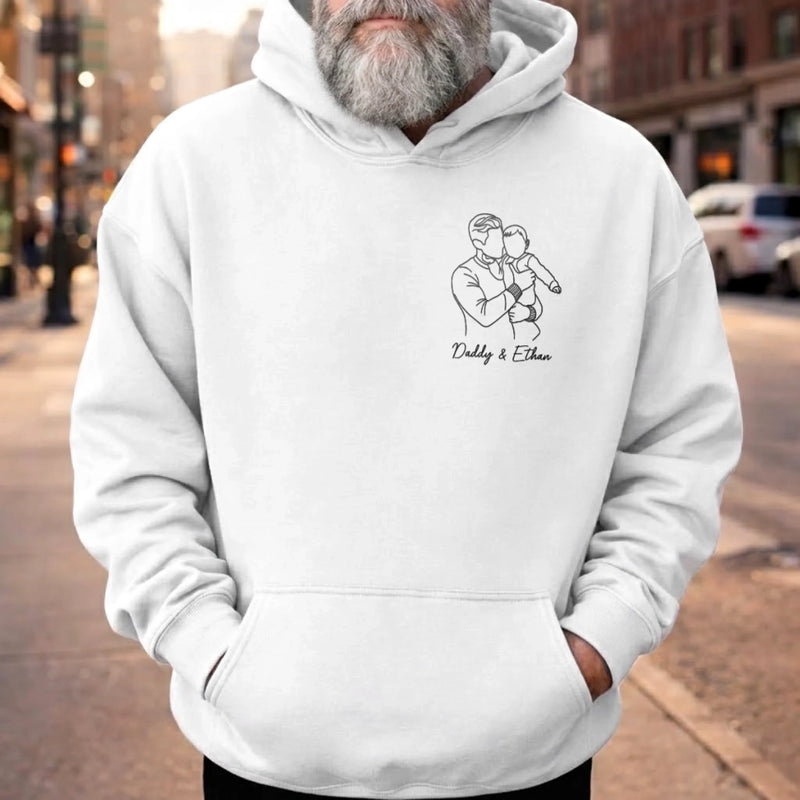 Custom Photo T-shirt, Hoodie - Personalized Father's Day Birthday Gifts For Dad, Grandpa - Dad’s Love Never Fails
