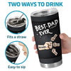 Custom Tumbler - Personalized Father's Day Birthday Gifts For Dad, Grandpa - Best Dad Ever Daily