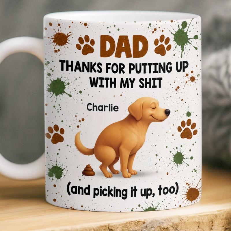 Custom Mug - Personalized Father's Day Gifts For Dog Cat Lovers, Dog Dad And Mom, Cat Owners - Home Is Where Pets Are
