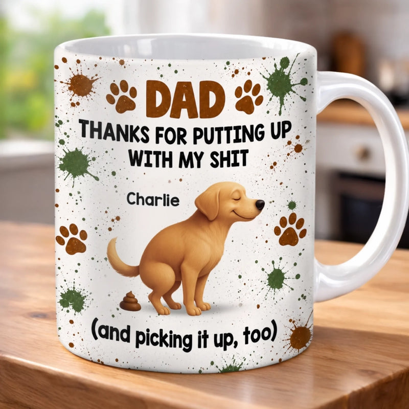 Custom Mug - Personalized Father's Day Gifts For Dog Cat Lovers, Dog Dad And Mom, Cat Owners - Home Is Where Pets Are