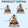 Custom Photo Acrylic Car Visor Clip - Personalized Father's Day Gifts For Dad, Grandpa - My Love Rides Along