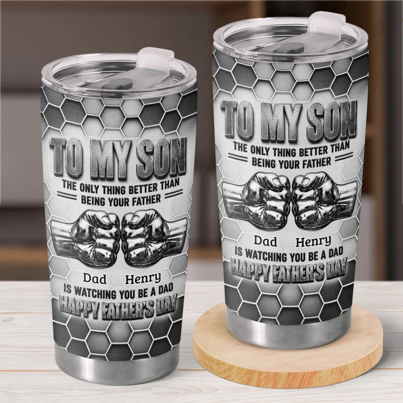 Custom Tumbler - Personalized Father's Day Birthday Gifts For Son - Never Forget How Loved You Are