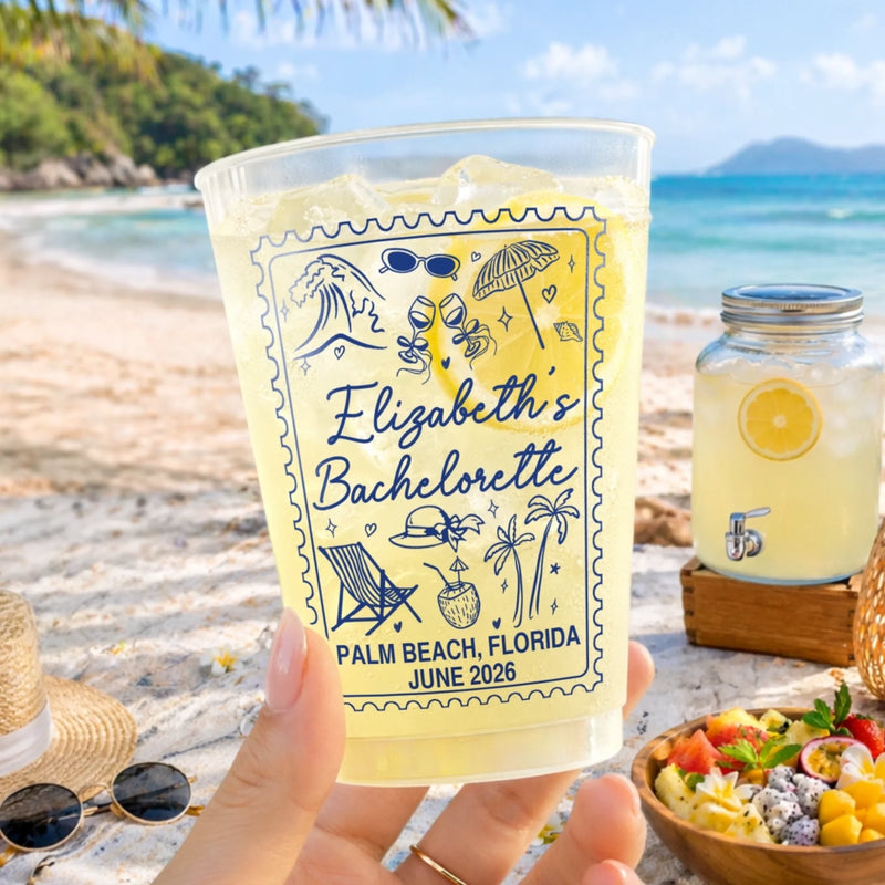 Custom Party Cups - Personalized Summer Vacation And Travel Gifts For Best Friends, Family - Making Unforgettable Memories