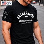 Custom T-Shirt - Personalized Father's Day Birthday Gifts For Dad, Grandpa - Fatherhood With Purpose